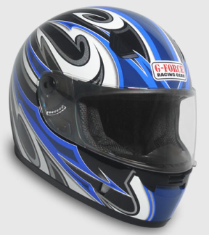G-Force Z2 Full Face helmet Racing Line blue